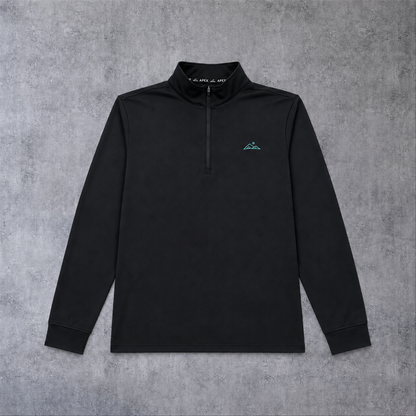 Zenith 1/4 Zip | Obsidian Black | Apex Apparel