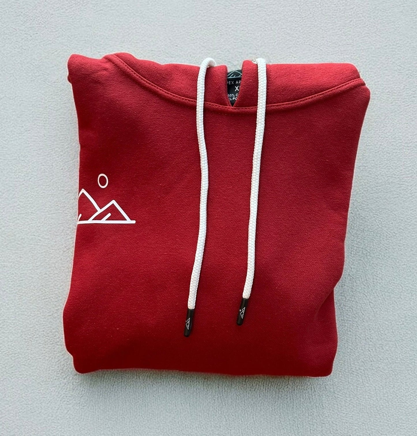 Apex Hoodie - Maroon/White - Apex Apparel