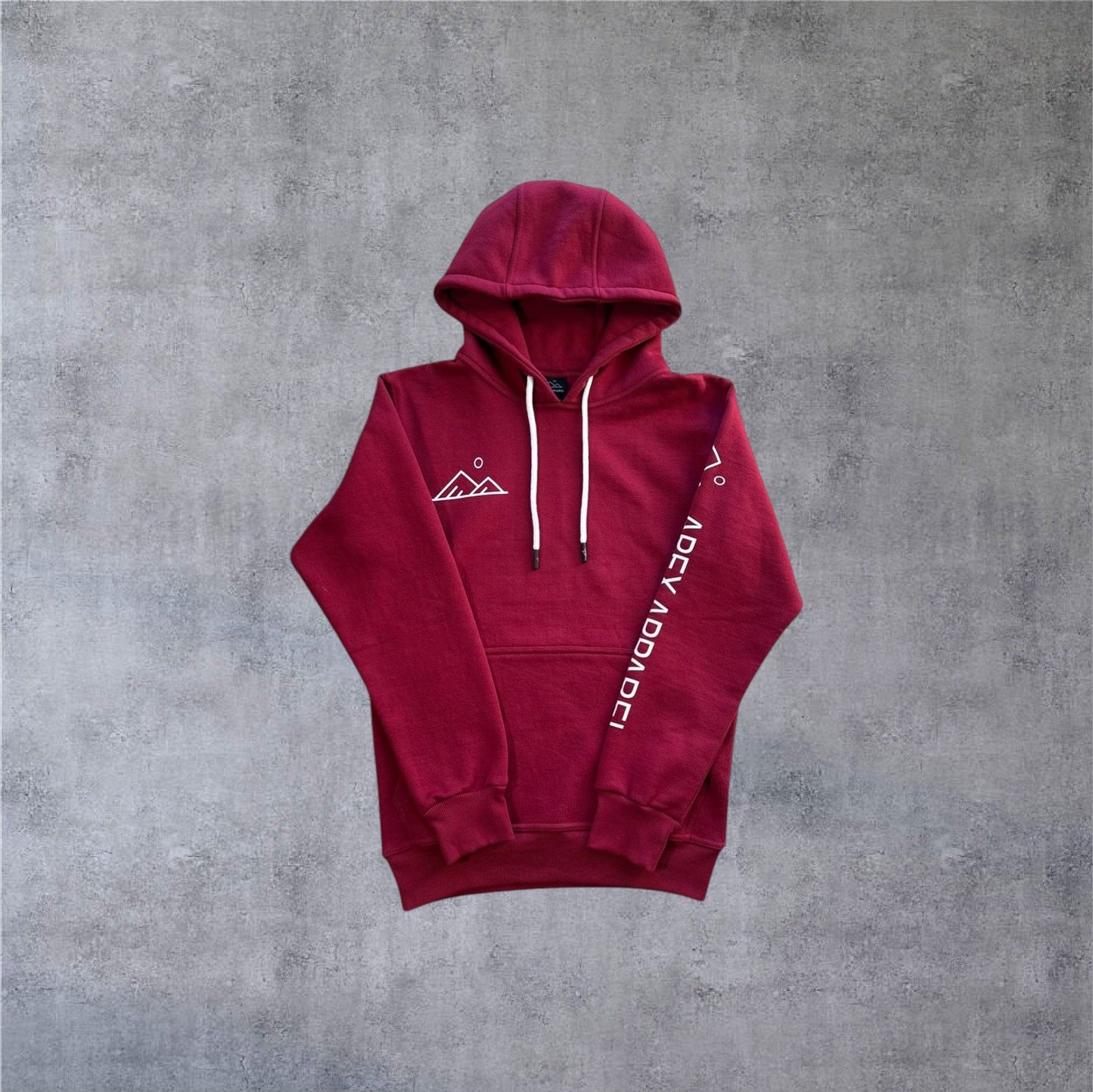 Apex Hoodie - Maroon/White - Apex Apparel