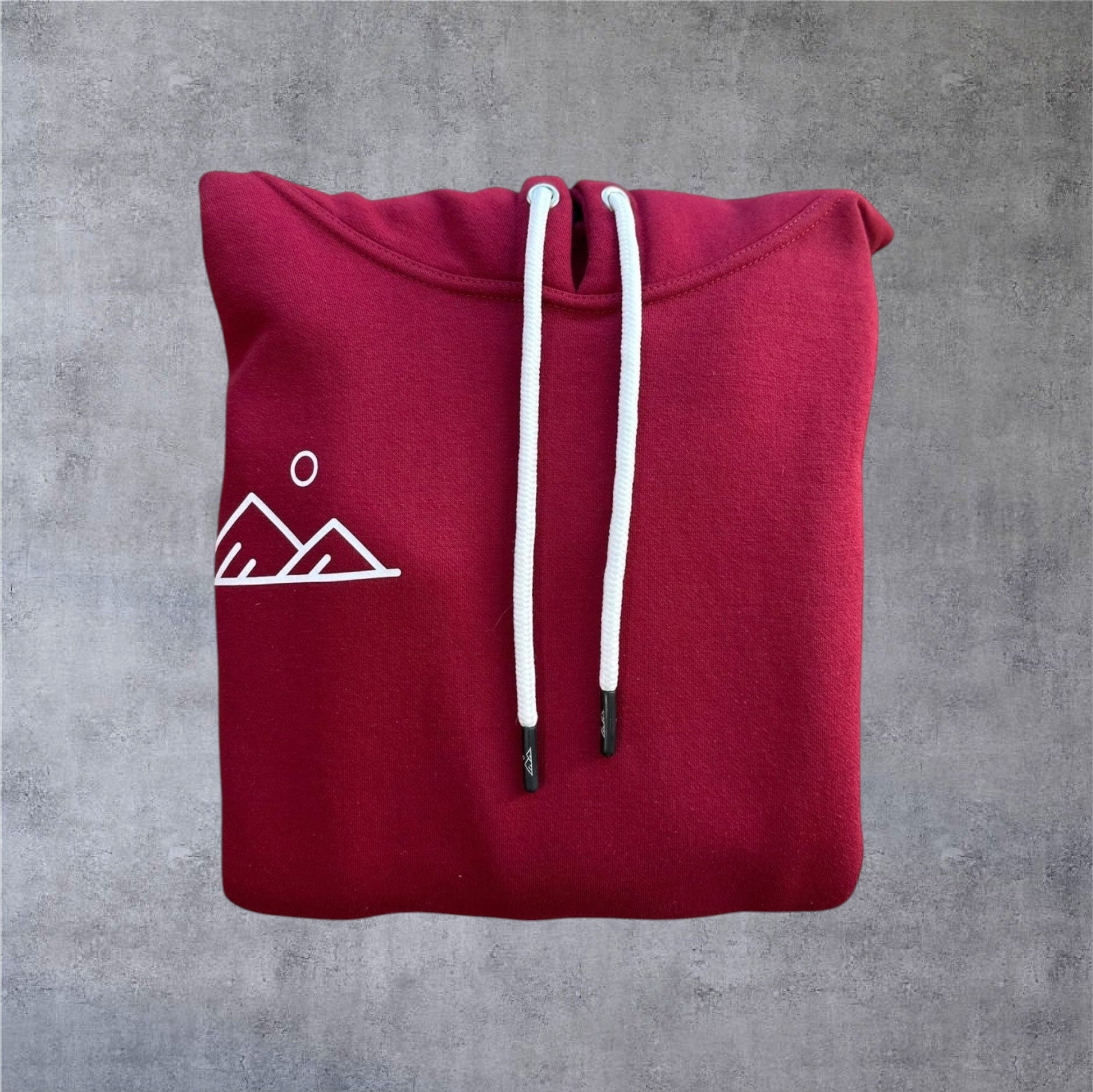 Apex Hoodie - Maroon/White - Apex Apparel
