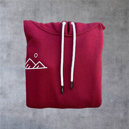 Apex Hoodie - Maroon/White - Apex Apparel