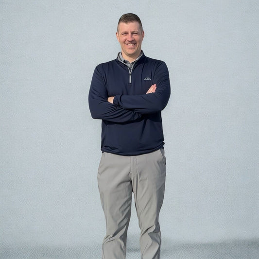 Apex Performance 1/4 Zip - Navy Blue - Apex Apparel