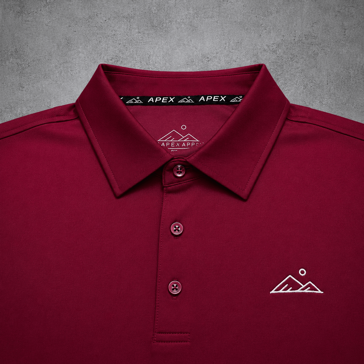 Essentials Polo | Merlot | Modern Fit - Apex Apparel