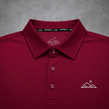 Essentials Polo | Merlot | Modern Fit - Apex Apparel