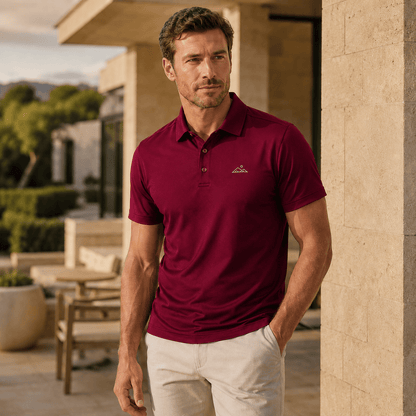 Essentials Polo | Merlot | Modern Fit - Apex Apparel
