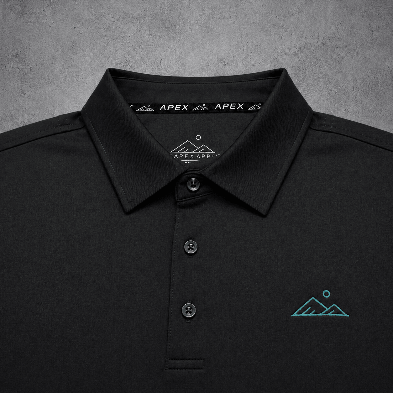 Essentials Polo | Obsidian Black | Modern Fit - Apex Apparel