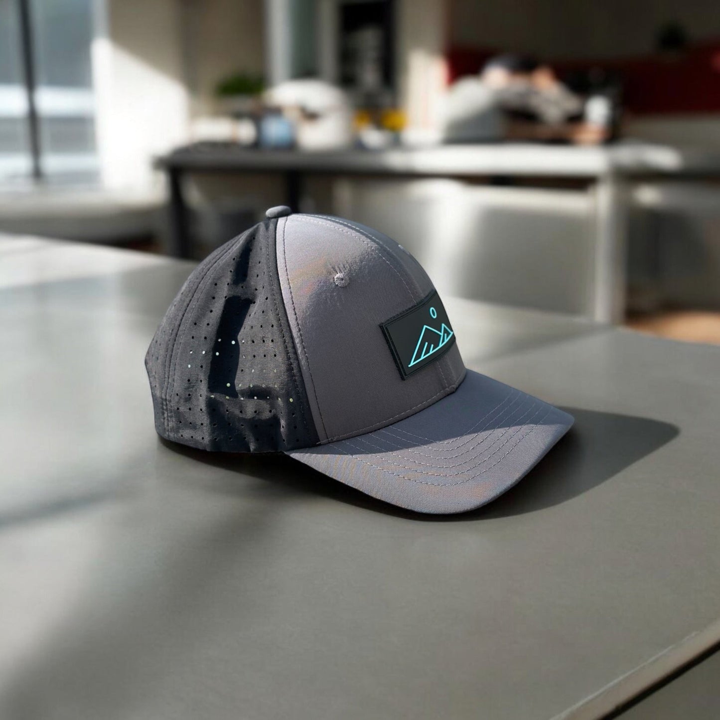 Gray/Black Performance 6 Panel - Apex Apparel