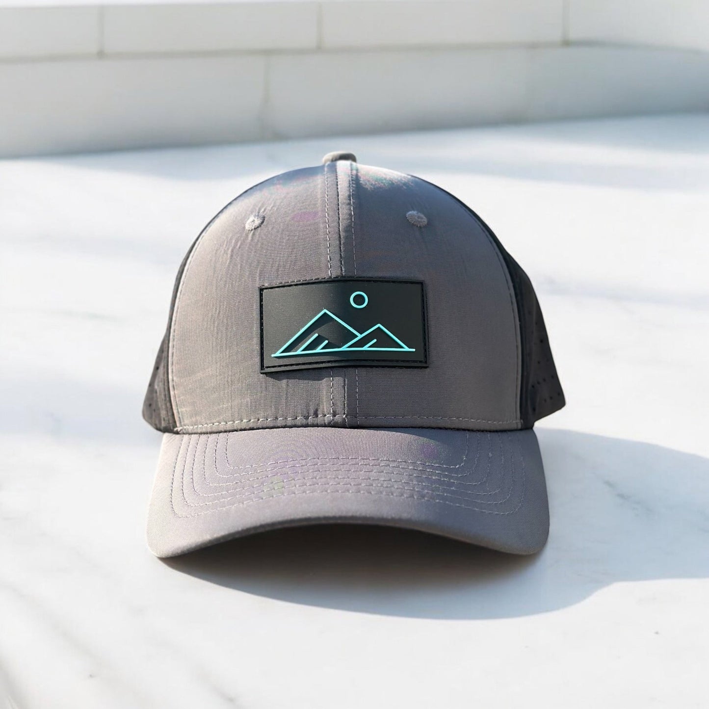 Gray/Black Performance 6 Panel - Apex Apparel