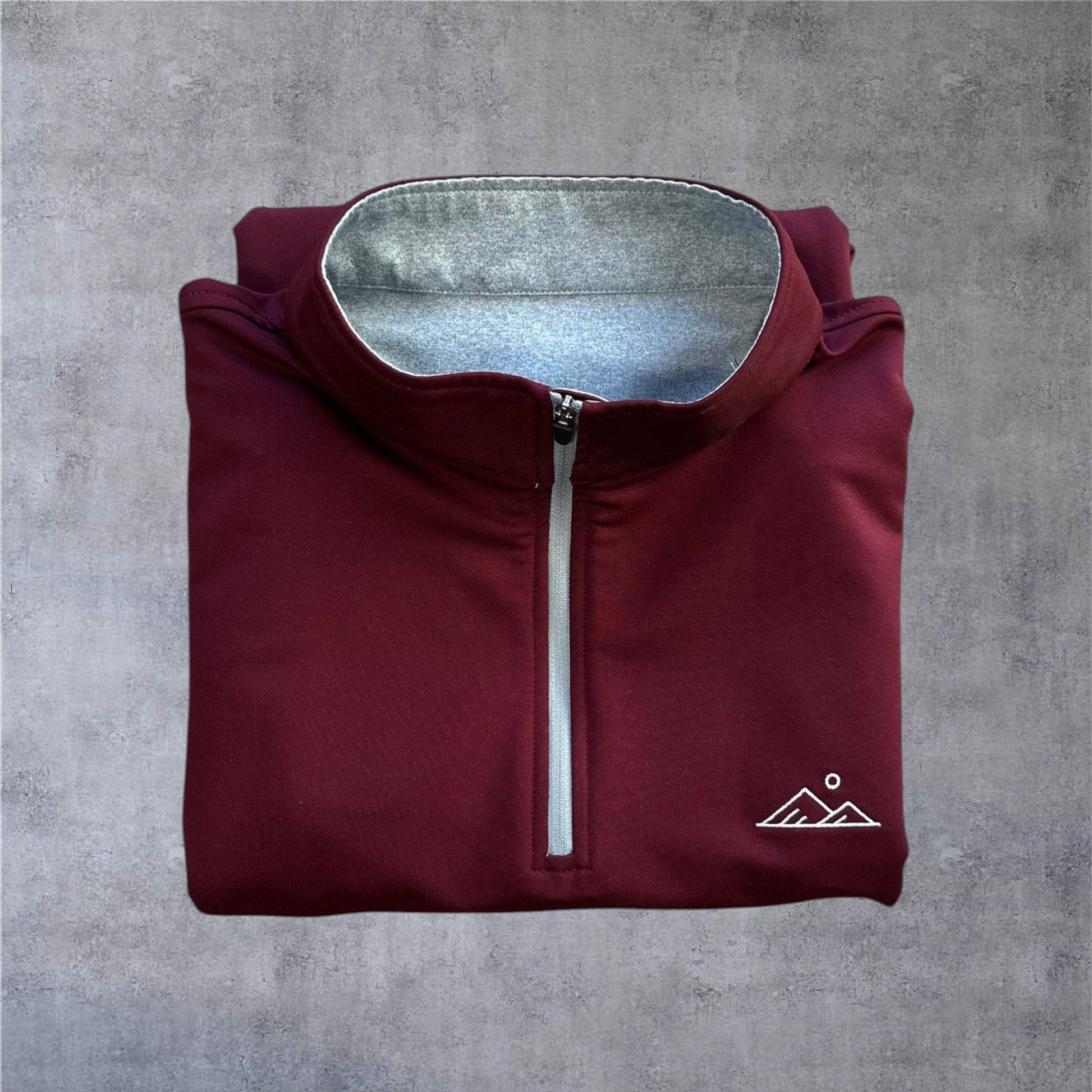 Performance 1/4 Zip - Maroon - Apex Apparel