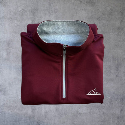 Performance 1/4 Zip - Maroon - Apex Apparel