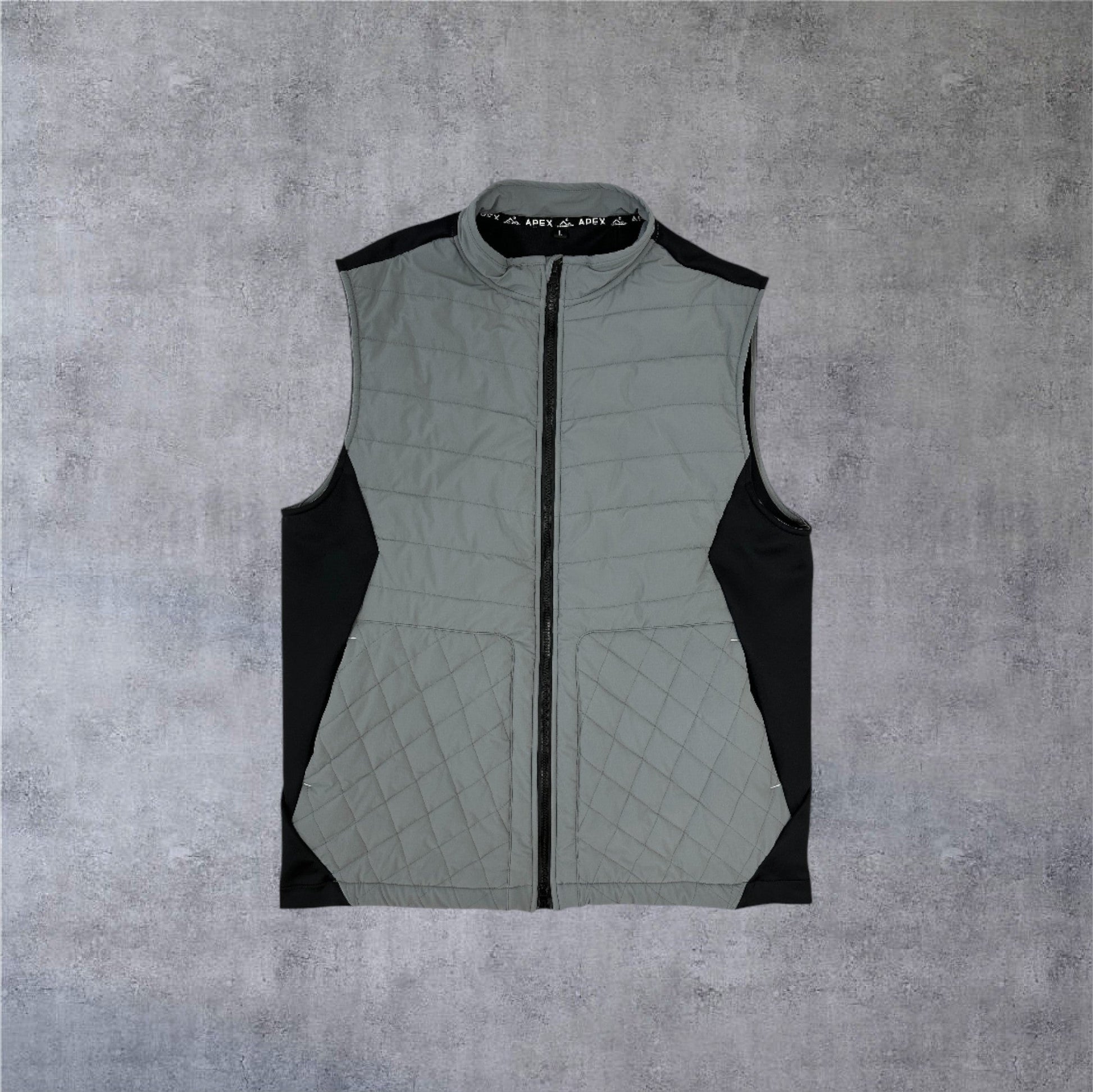 Ridgeline Vest | Gray/Black | Apex Apparel - Apex Apparel