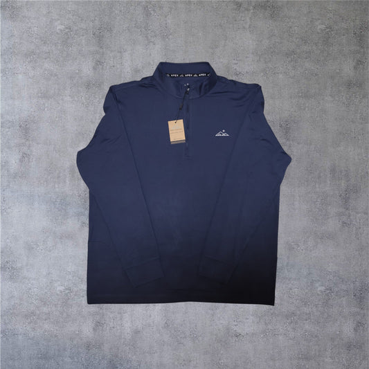 Stratus 1/4 Zip - Heathered Blue - Apex Apparel