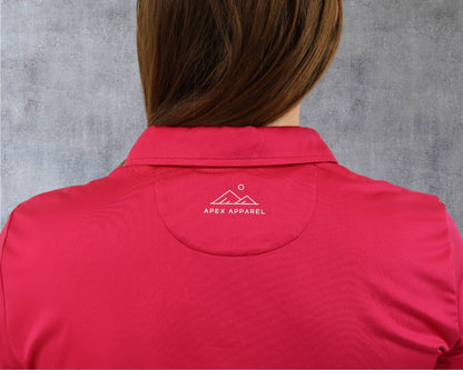 Women's Essentials Polo - Pink - Apex Apparel