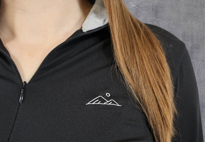 Women's Performance 1/4 Zip - Black - Apex Apparel