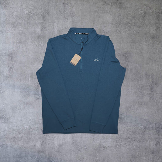 Women's Stratus 1/4 Zip - Heathered Green - Apex Apparel