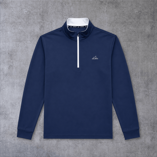 Zenith 1/4 Zip | Midnight Navy | Apex Apparel - Apex Apparel