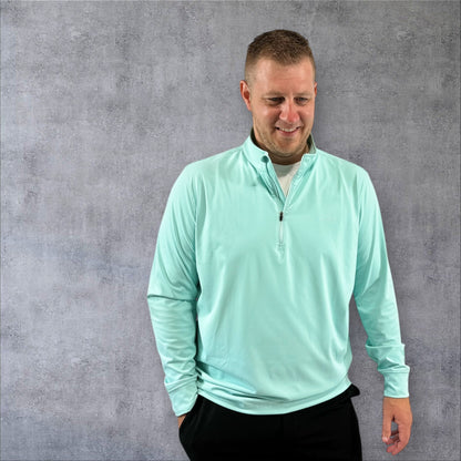 Zenith 1/4 Zip - Mint - Apex Apparel