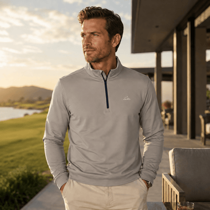 Zenith 1/4 Zip | Sandstone | Apex Apparel - Apex Apparel